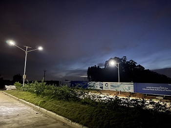 ตัวอย่างงานติดตั้งไฟโซล่าเซลล์all in one